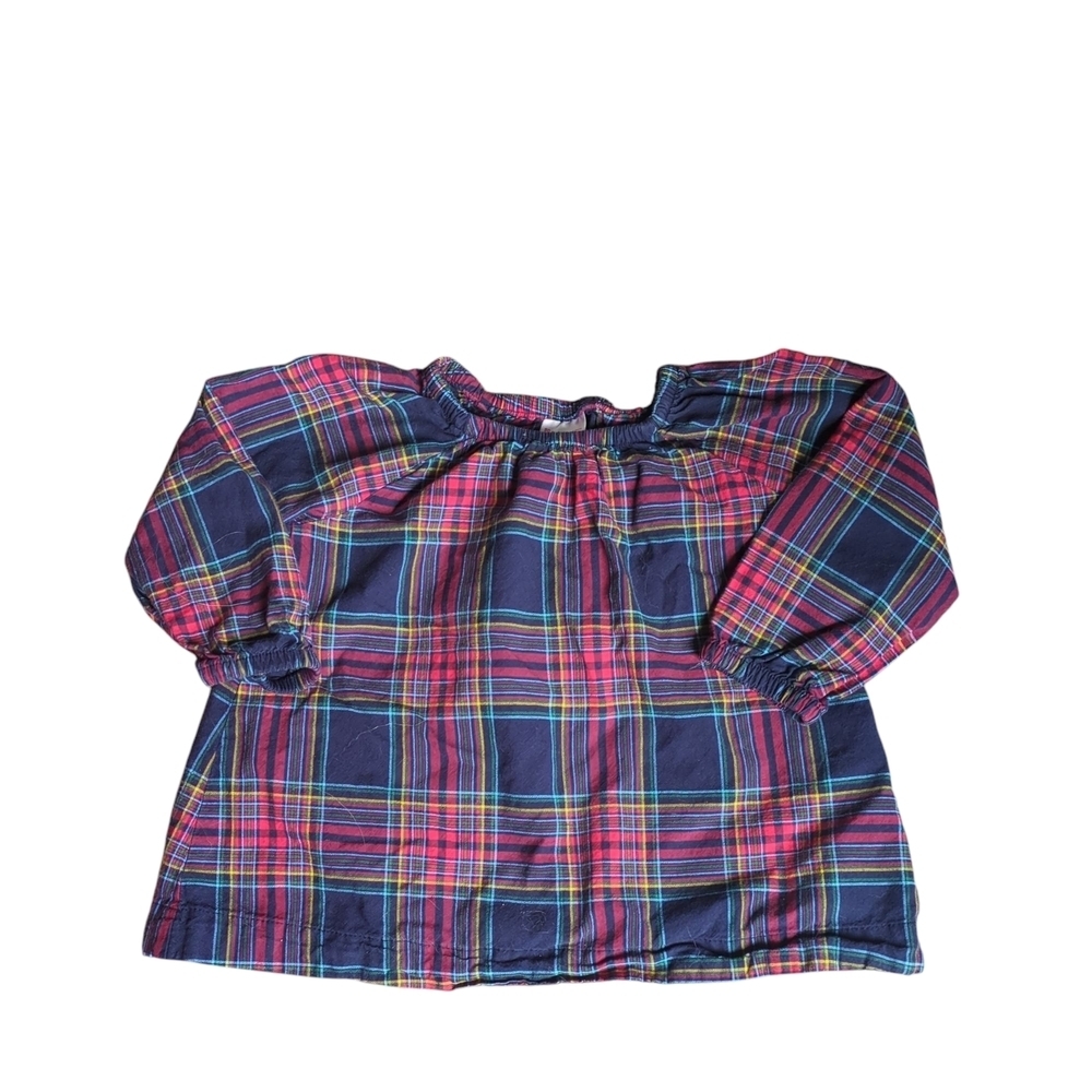 Hanna Andersson Plaid Popover Tunic Size 18-24 months